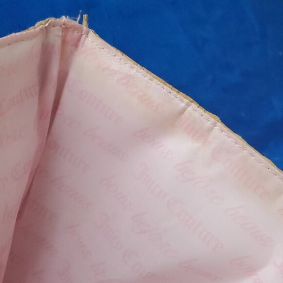 Juicy Couture Straw Tote waterproof lining and handles Beach Bag - Picture 10 of 11